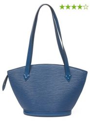 Louis Vuitton Skórzana torebka "St-Jacques" w kolorze niebieskim - 23 x 24 x 10 cm rozmiar: onesize. Niebieskie torby na ramię Louis Vuitton, bez wzorów, z materiału, na ramię, bez dodatków. Za 2,696.99 zł.