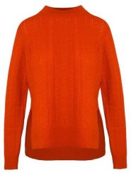 Malo Optimum Sweter w kolorze ceglanym rozmiar: M. Czerwone swetry Malo Optimum, m, bez wzorów, z kaszmiru, bez ramiączek. Za 355.45 zł.