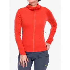 Bluza z kapturem damska Rab Planar Hoody. Czerwone bluzy RAB, m, bez wzorów, z kapturem. Za 335.99 zł.