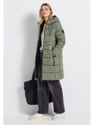 Cecil Płaszcz zimowy w kolorze zielonym rozmiar: 40. Zielone płaszcze Cecil, na zimę, bez wzorów, z puchu, bez kaptura. Za 375.96 zł.