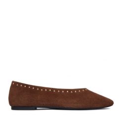 Baleriny Lasocki. Brązowe baleriny Lasocki, bez wzorów, bez obcasa. Za 179.99 zł.