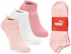 Skarpety 3 pary niskie z bawełną różowe PUMA. Czerwone skarpety Puma, bez wzorów, z bawełny. Za 29.90 zł.