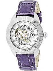 Empress Zegarek automatyczny "Godiva" w kolorze srebrno-fioletowym rozmiar: onesize. Różowe, analogowe zegarki Empress, ze stali. Za 543.99 zł.