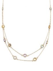 OR ÉCLAT Złoty naszyjnik "Colored" - dł. 43 cm rozmiar: onesize. Żółte naszyjniki OR ÉCLAT, złote. Za 1,217.99 zł.