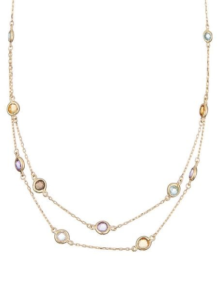 OR ÉCLAT Złoty naszyjnik "Colored" - dł. 43 cm rozmiar: onesize. Żółte naszyjniki OR ÉCLAT, złote. Za 1,261.99 zł.