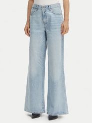 Fracomina Jeansy FP26SV3015D47103 Niebieski Wide Leg. Niebieskie jeansy Fracomina, bez wzorów. Za 499.99 zł.