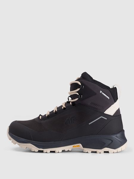 4F Wysokie buty trekkingowe ICE CRACKER z izolacją Primaloft damskie - czarne 41. Czarne trekkingi 4f, z nylonu, przed kolano. Za 549.99 zł.