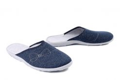 BEFADO 235D 217 granat, kapcie damskie. Niebieskie obuwie domowe Befado, bez wzorów, bez zapięcia. Za 64.99 zł.