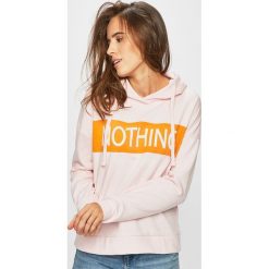 Only - Bluza. Czerwone bluzy Only, l, bez wzorów, z bawełny, z kapturem. W wyprzedaży za 59.90 zł.