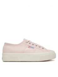 Superga Tenisówki 2740 Platform S21384W Różowy. Czerwone trampki Superga, bez wzorów, z materiału, bez zapięcia. Za 229.99 zł.