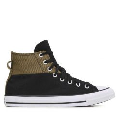 Trampki Converse. Czarne trampki Converse, bez wzorów, bez zapięcia. Za 379.99 zł.