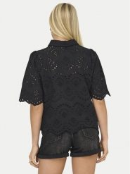 ONLY Koszula Valais 15351106 Czarny Regular Fit. Czarne koszule Only, xs, bez wzorów, z bawełny, bez kołnierzyka, bez ramiączek. Za 149.99 zł.