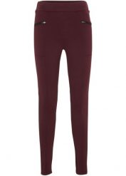 Legginsy ocieplane outdoorowe, dł. przed kostkę. Czarne legginsy bonprix, bez wzorów, z polaru. Za 99.99 zł.