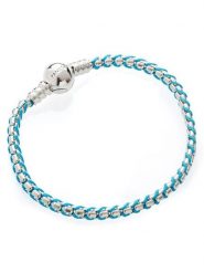 Pandora Srebrna bransoletka rozmiar: 19. Niebieskie bransoletki Pandora, srebrne. Za 260.99 zł.