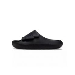 Klapki unisex Crocs 209413001. Czarne klapki Crocs, bez wzorów, z materiału, bez obcasa. Za 379.99 zł.