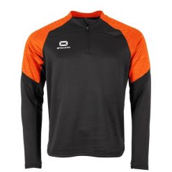 Bluza dresowa 1/4 zip Stanno Bolt. Brązowe bluzy STANNO, xl, bez wzorów, z dresówki, bez kaptura. Za 249.50 zł.