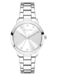 Tamaris Zegarek kwarcowy w kolorze srebrnym rozmiar: onesize. Szare, analogowe zegarki Tamaris, metalowe. Za 189.29 zł.