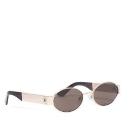 Okulary przeciwsłoneczne Guess. Brązowe okulary przeciwsłoneczne Guess, z aplikacjami. Za 589.99 zł.