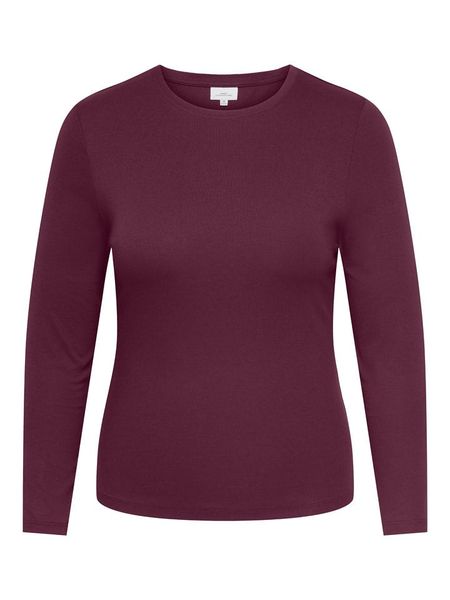 ONLY Carmakoma Koszulka w kolorze bordowym rozmiar: M-46/48. Czerwone bluzki Only Carmakoma, m, bez wzorów, bez kołnierzyka, bez ramiączek. Za 47.95 zł.