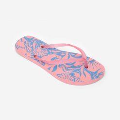 Japonki damskie Decathlon 120 Pinksun. Czerwone klapki DECATHLON, bez wzorów, bez obcasa. Za 24.99 zł.