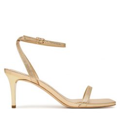 Sandały MICHAEL Michael Kors. Żółte sandały MICHAEL Michael Kors, bez wzorów, bez obcasa, na szpilce, bez zapięcia. Za 739.99 zł.