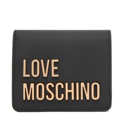 Portfel LOVE MOSCHINO. Czarne portfele Love Moschino, bez wzorów. Za 399.99 zł.