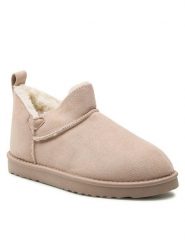 Jenny Fairy Śniegowce WSL19150-16 Beżowy. Brązowe botki Jenny Fairy, bez wzorów, z materiału, bez obcasa, bez zapięcia. Za 49.99 zł.