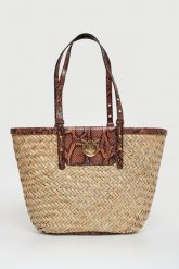 Torebka damska z rafii Love Summer Basket Rafia PINKO. Torebki klasyczne Pinko, bez wzorów, bez dodatków. W wyprzedaży za 1,103.20 zł.