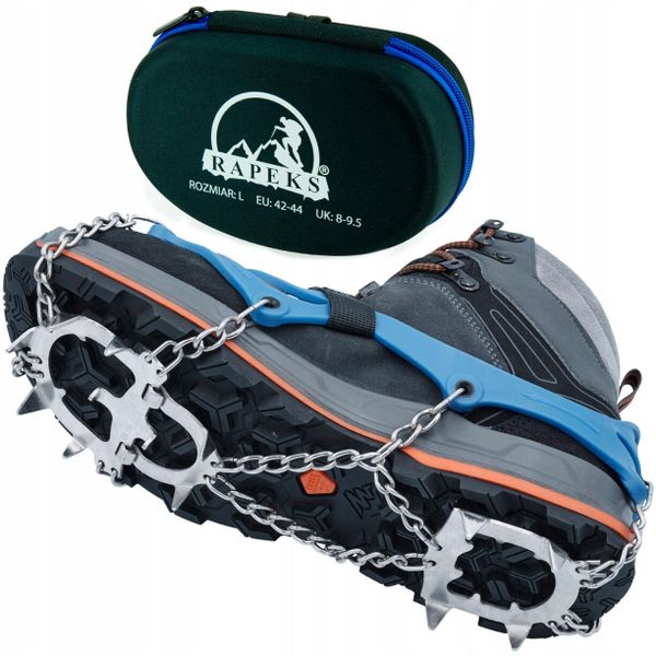 Raczki na buty Rapeks Icetrak. Niebieskie trekkingi RAPEKS, trekkingowe. W wyprzedaży za 119.90 zł.