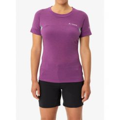 Koszulka damska Vaude Scopi T-Shirt IV. Fioletowe koszulki sportowe Vaude, bez wzorów, bez ramiączek. Za 188.99 zł.