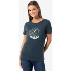 Koszulka z krótkim rękawkiem damska SUPER.NATURAL Mountain Losee Tee. Niebieskie koszulki sportowe super.natural, bez wzorów, bez ramiączek. W wyprzedaży za 137.49 zł.