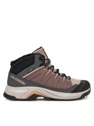 Salomon Trekkingi X-Adventure Coldrush Waterproof L47856500 Różowy. Czerwone obuwie sportowe Salomon, z materiału, bez zapięcia, trekkingowe. Za 619.99 zł.