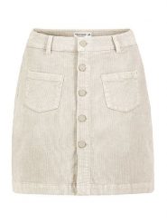 Sublevel Spódnica sztruksowa w kolorze kremowym rozmiar: L. Brązowe spódnice Sublevel, l, bez wzorów, ze sztruksu, mini. Za 78.47 zł.