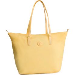 Torebka TOMMY HILFIGER - Poppy Tote AW0AW06443 732. Żółte shopper TOMMY HILFIGER, bez wzorów, z materiału, bez dodatków. W wyprzedaży za 209.00 zł.