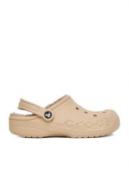 Crocs Klapki C-BAYA LINED CLOG 205969-2ZM Beżowy. Brązowe klapki Crocs, bez wzorów, z tworzywa sztucznego, bez obcasa. Za 239.99 zł.