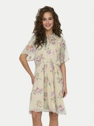 ONLY Sukienka codzienna Aida 15319705 Écru Regular Fit. Sukienki Only, na co dzień, l, bez wzorów, z syntetyku, bez kołnierzyka, bez ramiączek, proste. Za 99.99 zł.