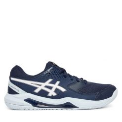 Buty do tenisa Asics. Niebieskie obuwie sportowe Asics, bez zapięcia, tenisowe. Za 339.99 zł.