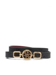 Guess Pasek Damski BW9336 P6120 Czarny. Czarne paski Guess, z aplikacjami, ze skóry. Za 199.99 zł.