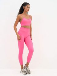 Onamaste Legginsy sportowe w kolorze różowym rozmiar: L/XL. Różowe legginsy Onamaste, l, bez wzorów, z materiału, z podwyższonym stanem. Za 132.05 zł.