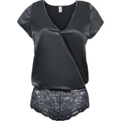 Body Premium z satynowym połyskiem bonprix czarny. Body marki bonprix. Za 79.99 zł.