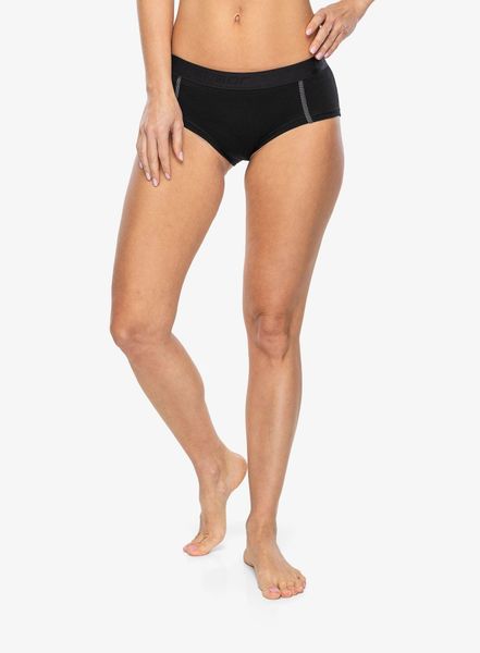 Damskie figi termoaktywne Sensor Merino Active Panties. Czarne figi Sensor, l, bez wzorów, z materiału. Za 104.49 zł.
