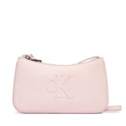 Torebka Calvin Klein. Czerwone listonoszki Calvin Klein, bez wzorów, bez dodatków. Za 289.99 zł.