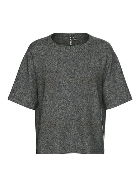 Pieces Koszulka "Bree" w kolorze szarym rozmiar: XS. Szare bluzki Pieces, xs, bez wzorów, bez kołnierzyka, bez ramiączek. Za 57.20 zł.