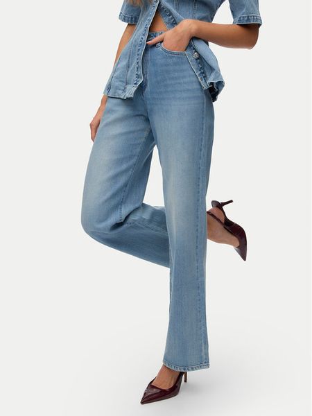 Vero Moda Jeansy Vega 10347947 Niebieski Wide Leg. Niebieskie jeansy Vero Moda, bez wzorów. Za 114.99 zł.