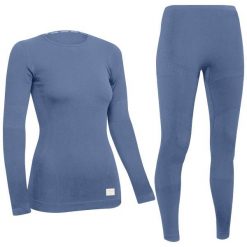 Bielizna odzież termiczna damska zestaw Spokey Coldy. Niebieskia bielizna sportowa Spokey, bez wzorów. W wyprzedaży za 104.99 zł.