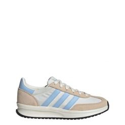 Buty RUN 70s 2.0. Białe trekkingi Adidas, ze skóry, trekkingowe. W wyprzedaży za 239.20 zł.
