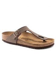 Birkenstock Japonki "Gizeh" w kolorze brązowym rozmiar: 35. Brązowe klapki Birkenstock, bez wzorów, z otwartym noskiem, bez obcasa. Za 289.88 zł.