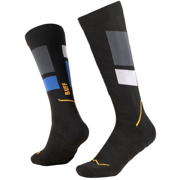 Skarpetki sportowe dla dorosłych Thermonet Over The Calf Socks. Czarne skarpety Buff, bez wzorów, z elastanu. Za 149.99 zł.