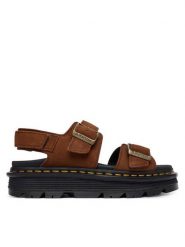 Dr. Martens Sandały DM42853200 Brązowy. Brązowe sandały Dr. Martens, bez wzorów, ze skóry, bez obcasa, na płaskiej podeszwie, bez zapięcia. Za 679.99 zł.