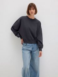 MAVI Bluza w kolorze antracytowym rozmiar: XL. Czarne bluzy Mavi, xl, bez wzorów, bez kaptura. Za 114.95 zł.